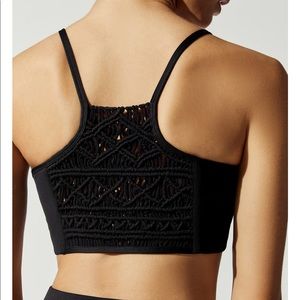 Carbon38 Black Macrame Racer back Bra M
